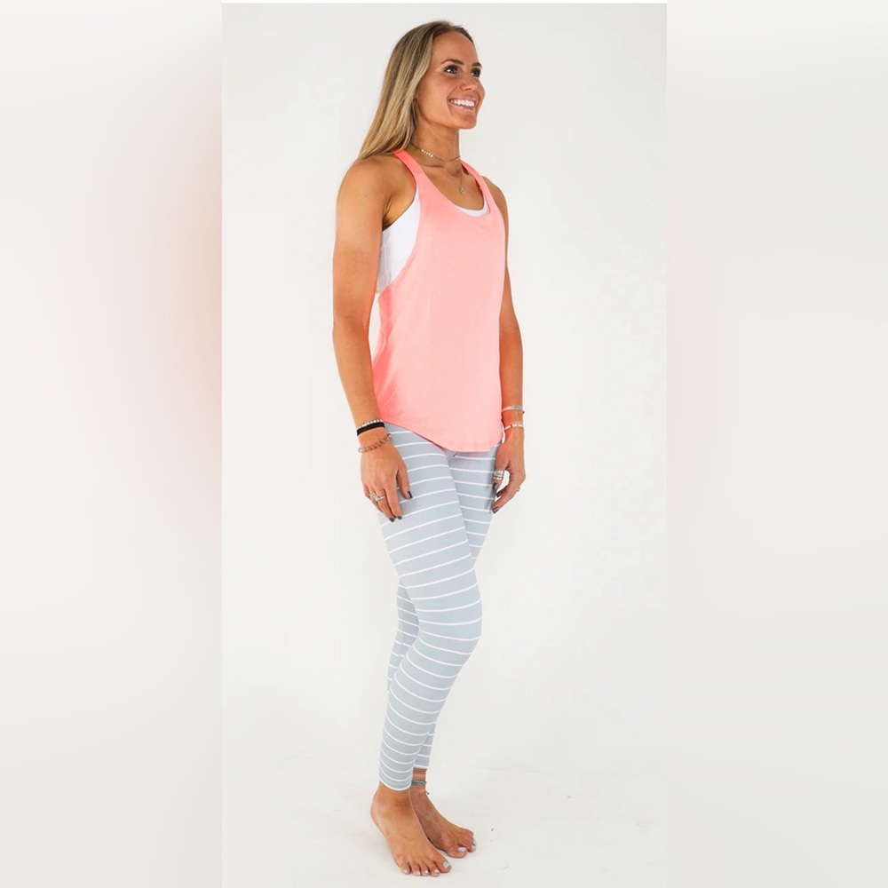 KIAVA Braided Tank Top Size Medium Guava Pink‎